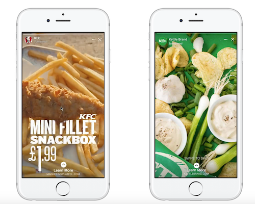 Example of Facebook stories ads Facebook Ads